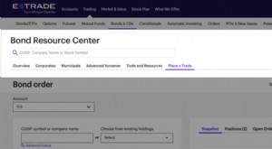 E*TRADE:Enhanced Bond Trading Platform - Förbättrade funktioner och gränssnitt 