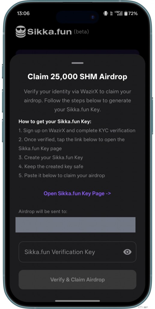 Sikka.fun Airdrop:25,000 SHM দাবি করুন (1,000 WazirX ব্যবহারকারীর মধ্যে সীমিত) 